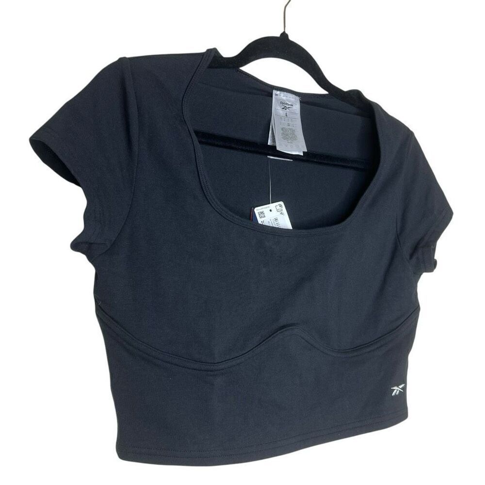 NEW Reebok Women's Classics Wardrobe Essentials Tee Black Large - Picture 6 of 8